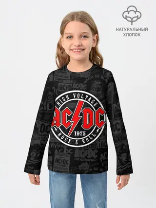 Детский лонгслив / AC DC HIGH VOLTAGE