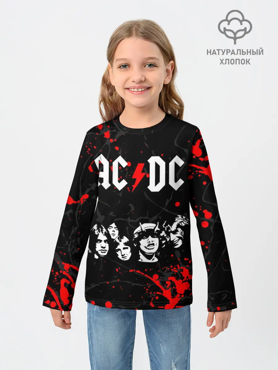 Детский лонгслив / AC DC HIGHWAY TO HELL