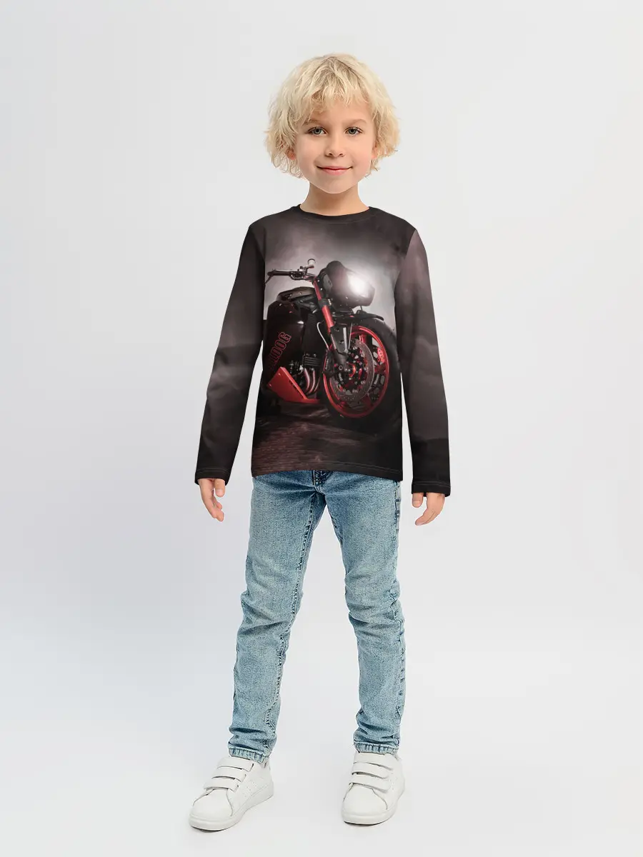 Детский лонгслив / СУПЕРБАЙК