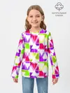 Детский лонгслив / Абстрактный яркий узор