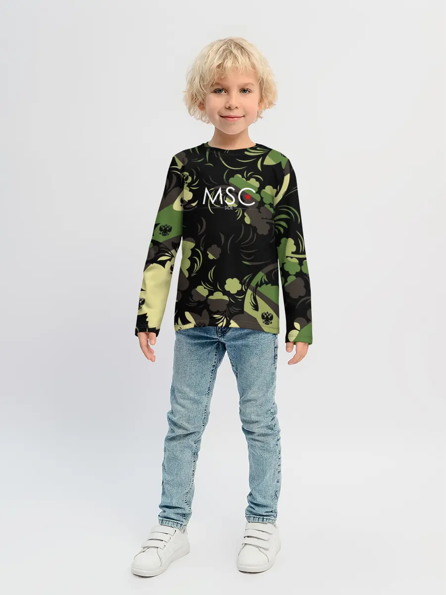 Детский лонгслив / Russia | Камуфляж