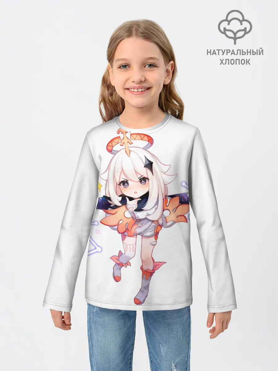 Детский лонгслив / Паймон из Genshin Impact