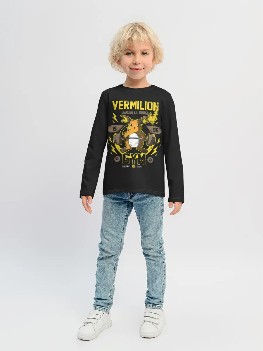 Детский лонгслив / Спортзал Вермилион