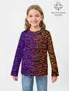 Детский лонгслив / Градиентный разлом 3D | 3Д
