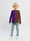 Детский лонгслив / Градиентный разлом 3D | 3Д