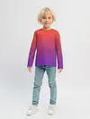 Детский лонгслив / Оранжевый и Фиолетовый