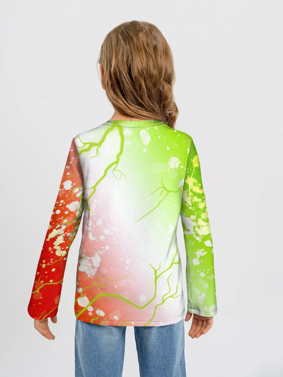 Детский лонгслив / Pop It - Happy - Lightning