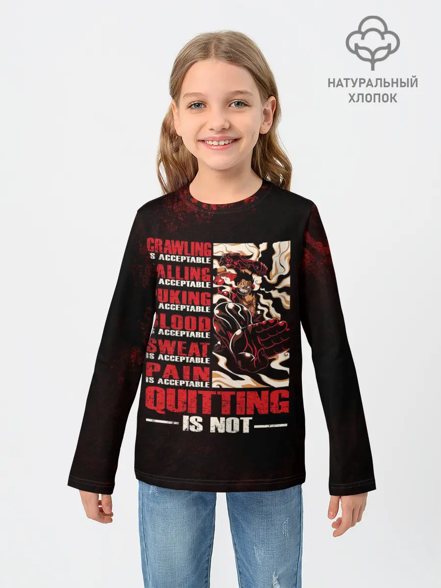 Детский лонгслив / Агрессия Луффи One Piece