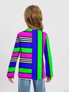 Детский лонгслив / Полосатый яркий летний узор