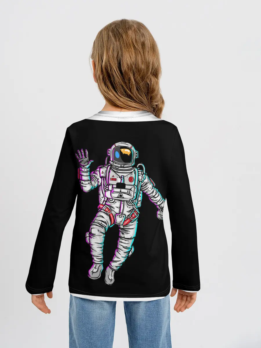 Детский лонгслив / Космонавт
