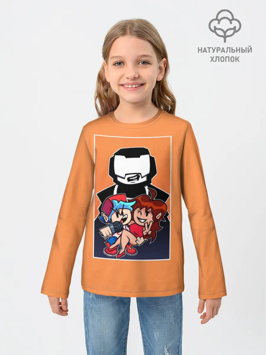 Детский лонгслив / Boyfriend, Girlfriend, Tankman