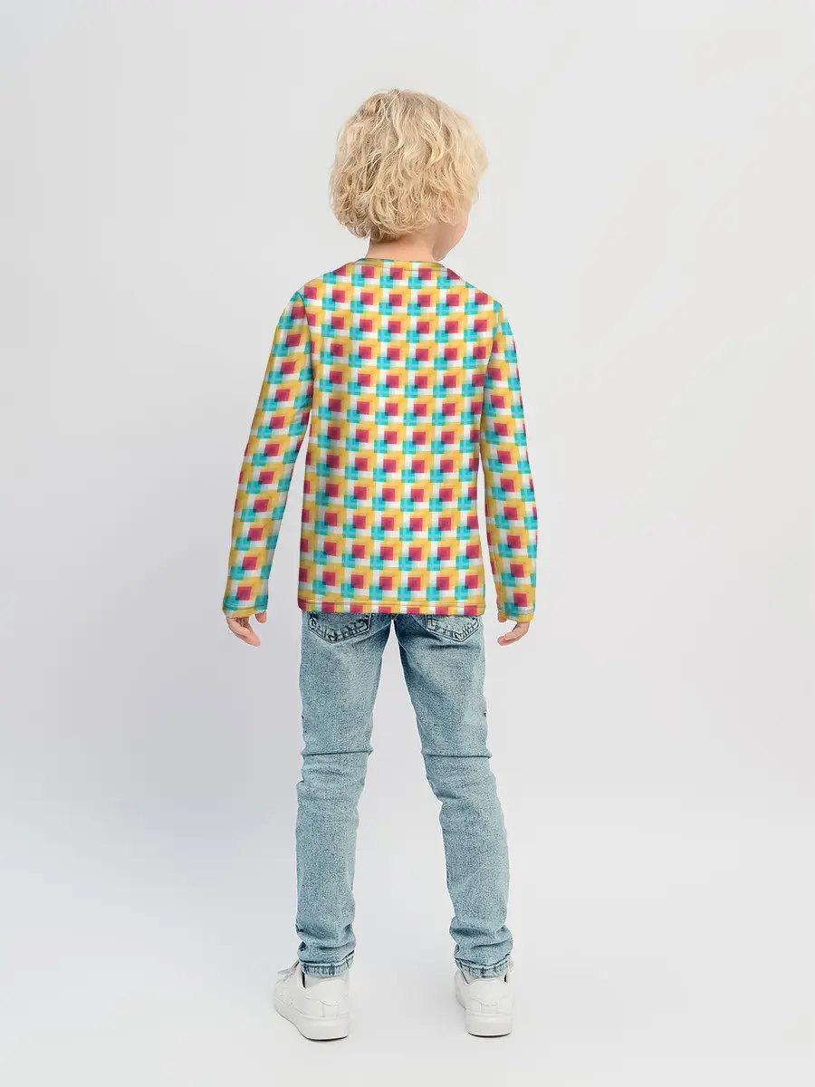 Детский лонгслив / Красочные кубы
