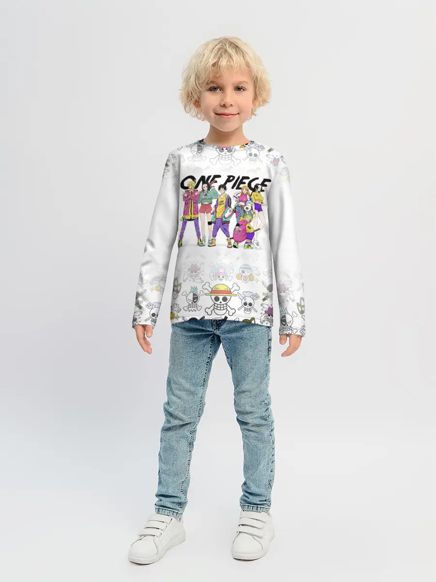 Детский лонгслив / One Piece. Большой куш на стиле