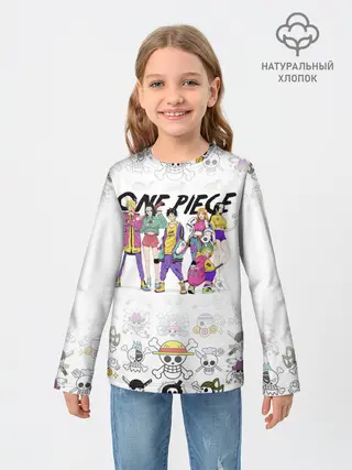 Детский лонгслив / One Piece. Большой куш на стиле