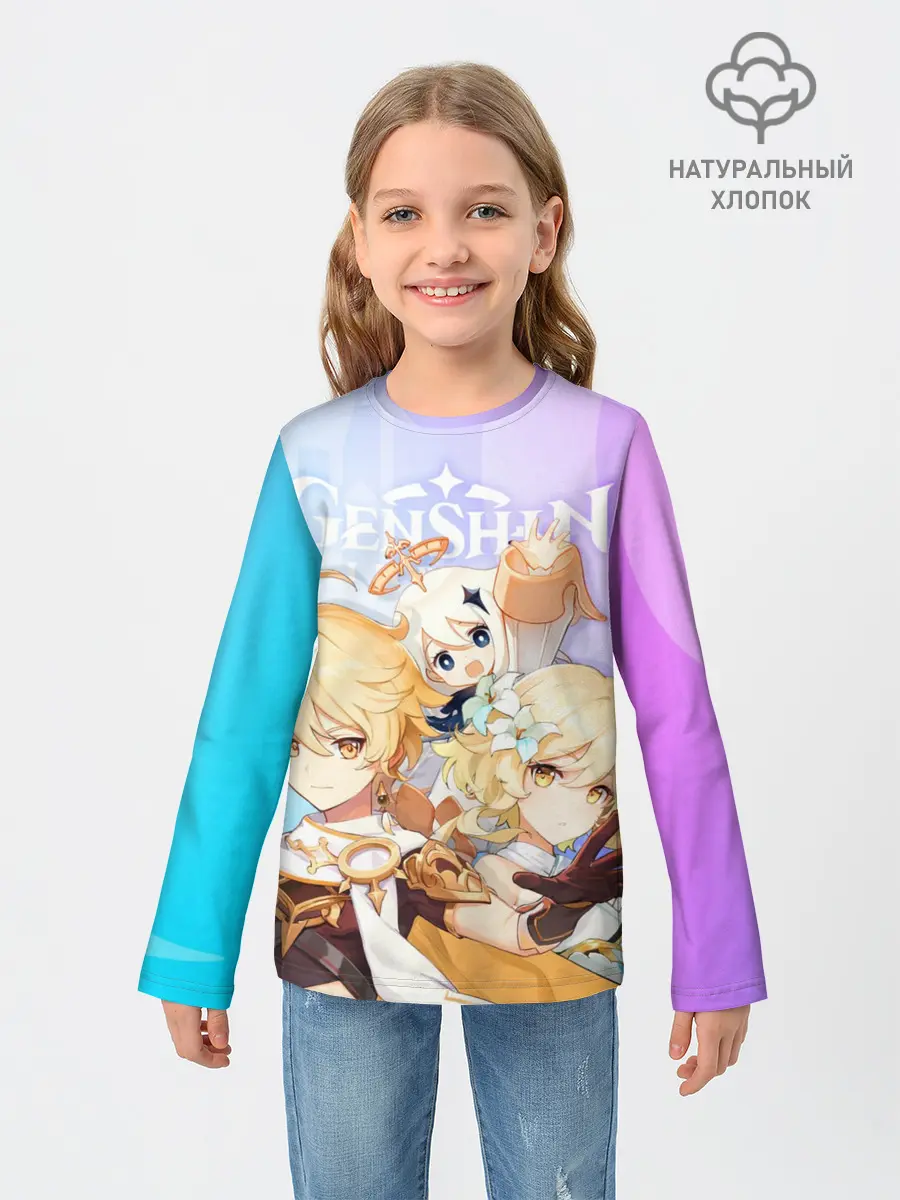 Детский лонгслив / Genshin Impact