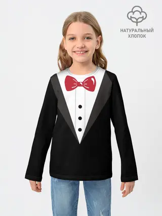 Детский лонгслив / Смокинг