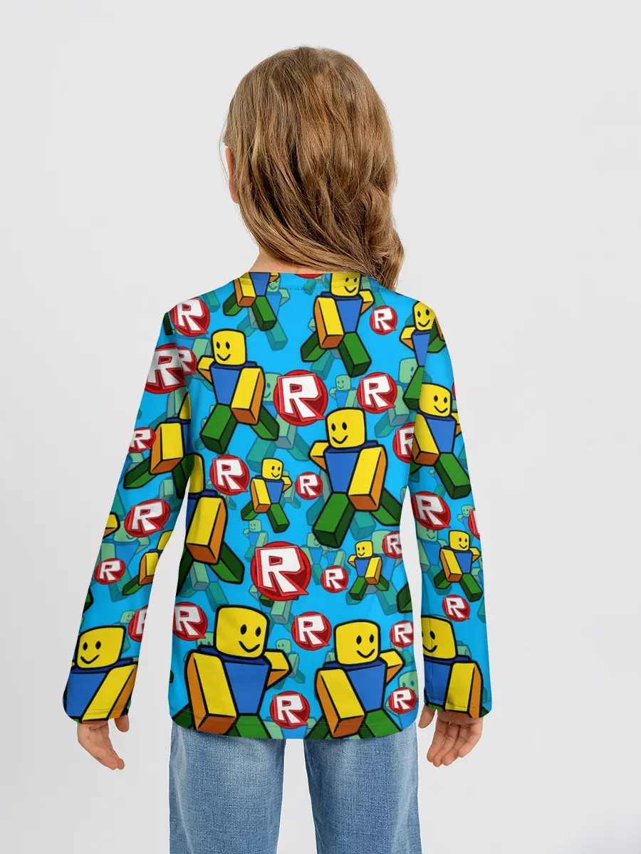 Детский лонгслив / ROBLOX / РОБЛОКС / NOOB / НУБ