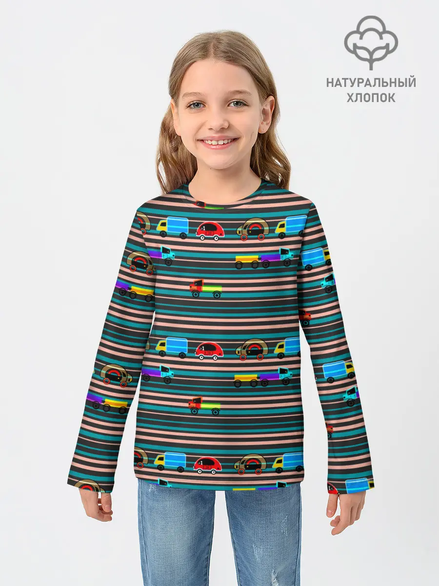 Детский лонгслив / Детский полосатый узор