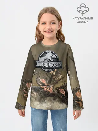 Детский лонгслив / Jurassic World | Мир Юрского Периода