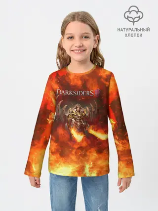 Детский лонгслив / Darksiders 3 | Гнев Войны 3