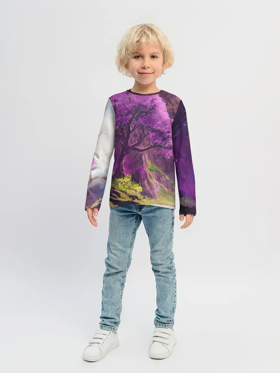 Детский лонгслив / ДЕРЕВО САКУРЫ