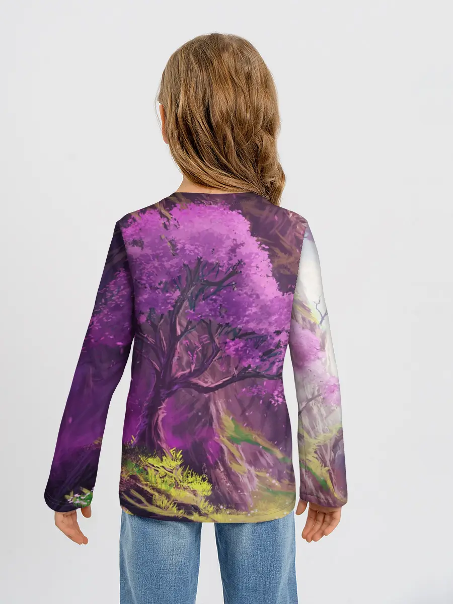 Детский лонгслив / ДЕРЕВО САКУРЫ