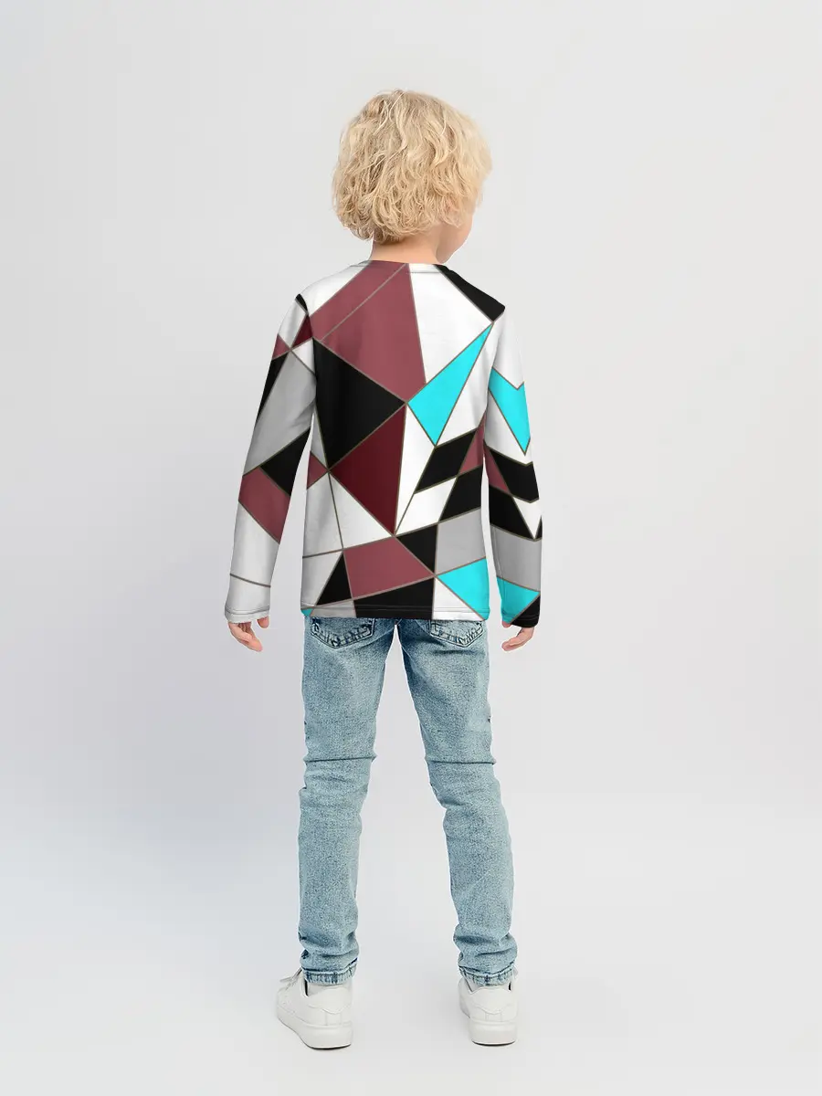 Детский лонгслив / Геометрический узор