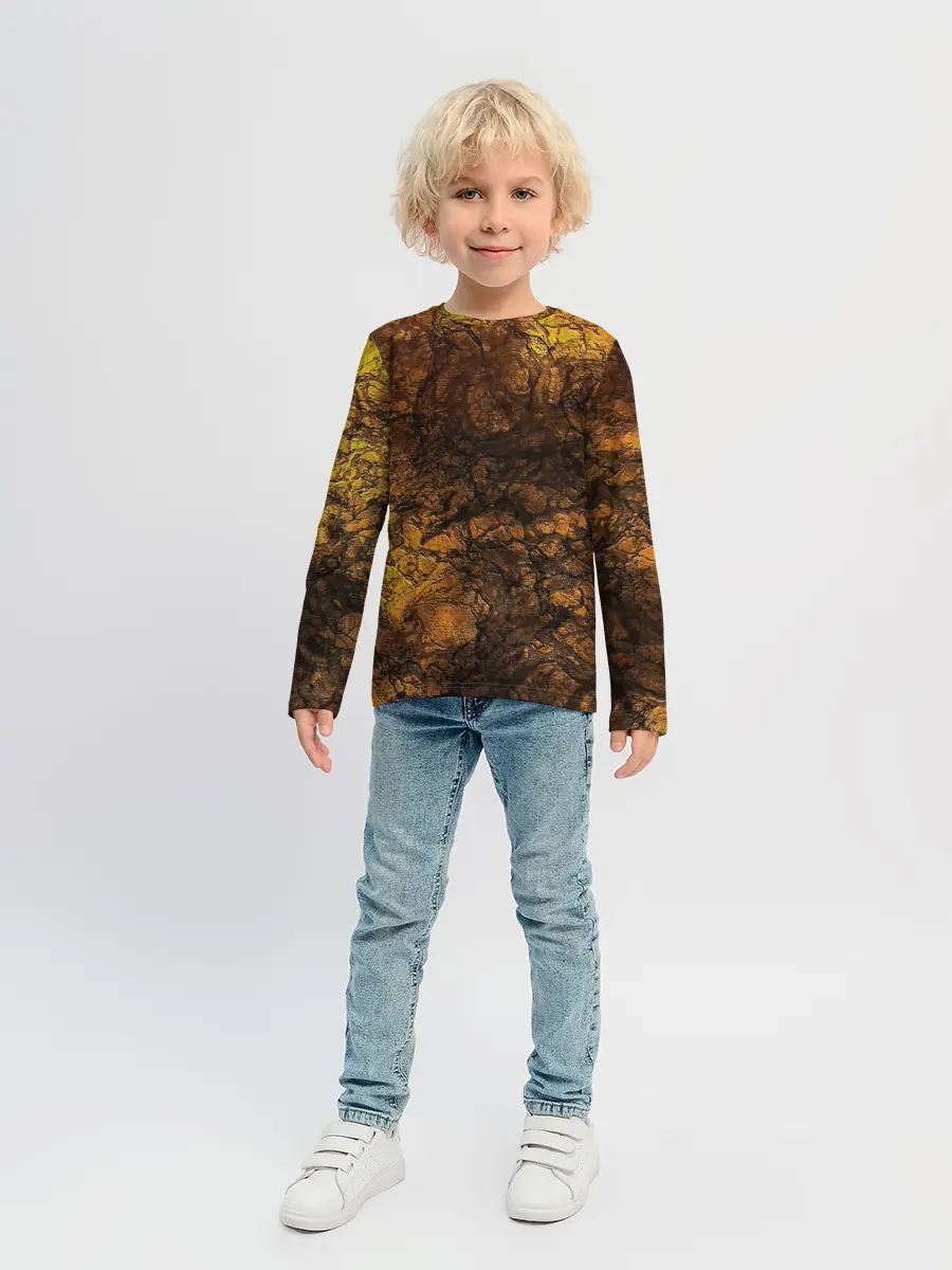 Детский лонгслив / Абстрактный узор текстура