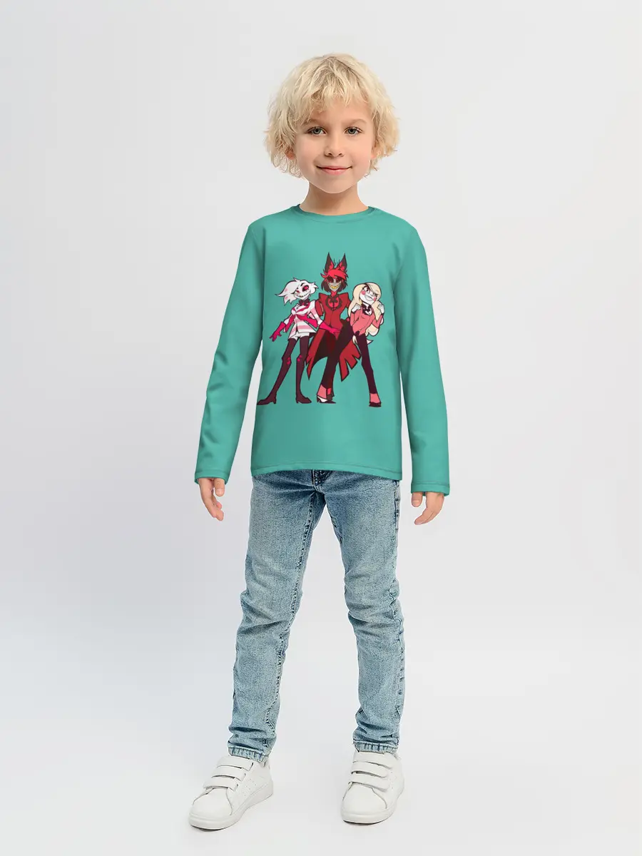 Детский лонгслив / Команда Хазбин