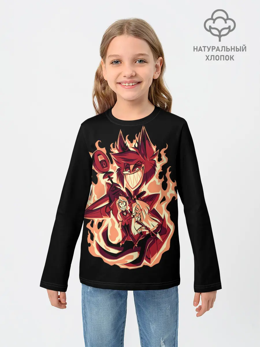 Детский лонгслив / Добро пожаловать в Хазбин