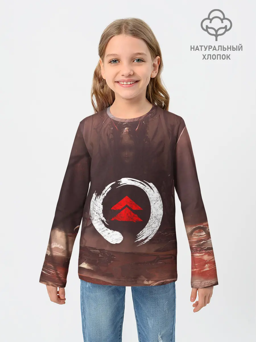 Детский лонгслив / Demon Tsushima | Демон