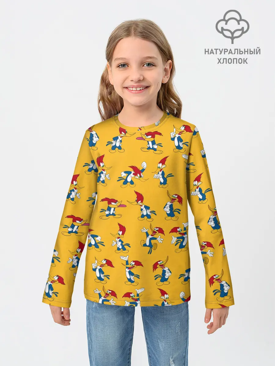 Детский лонгслив / Такой разный Дятел Вуди