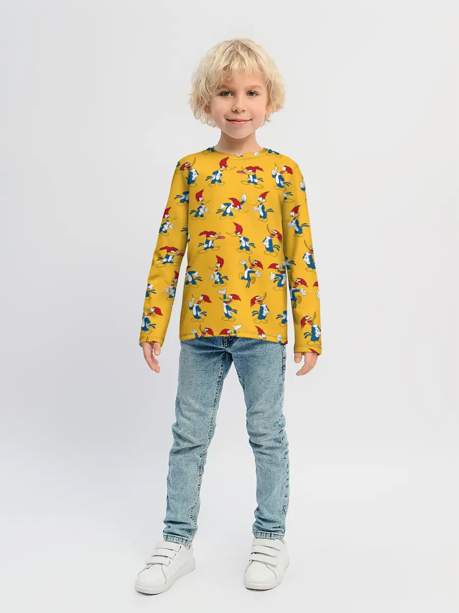 Детский лонгслив / Такой разный Дятел Вуди