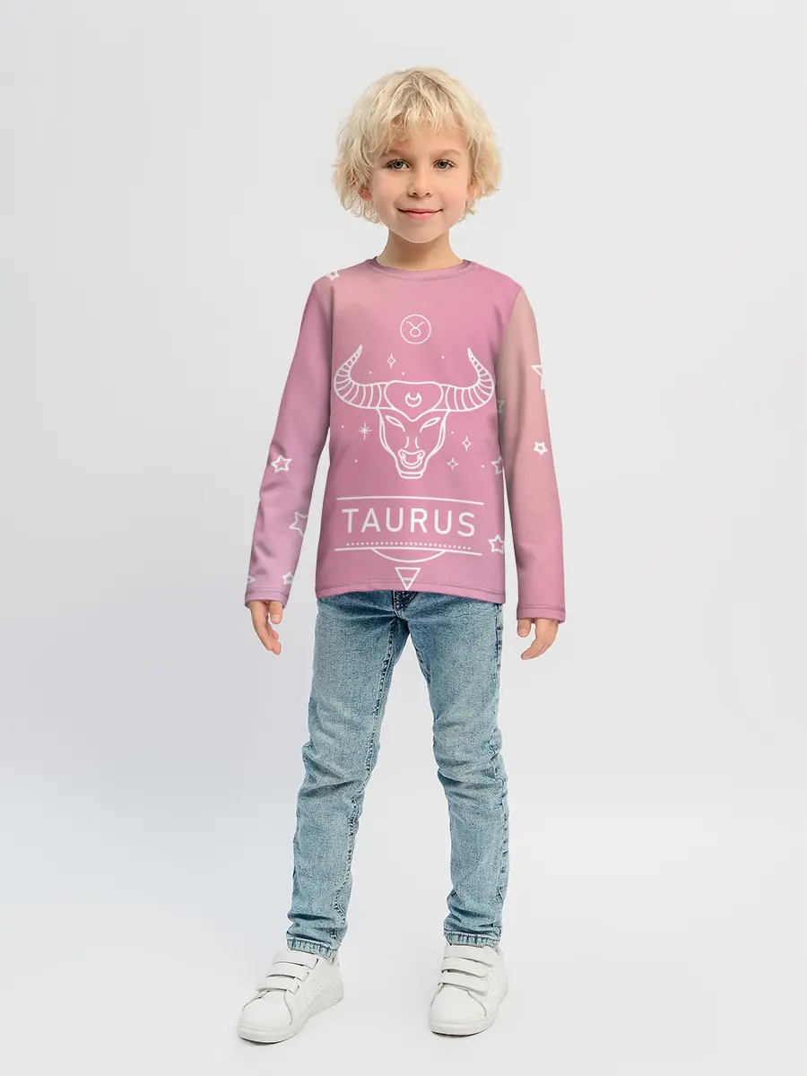Детский лонгслив / Знак Телец