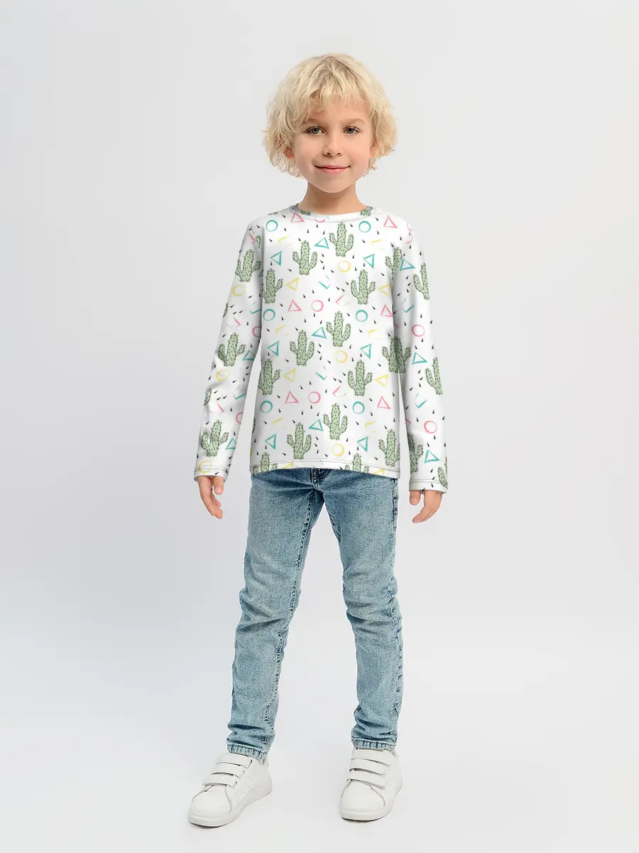 Детский лонгслив / Кактусы