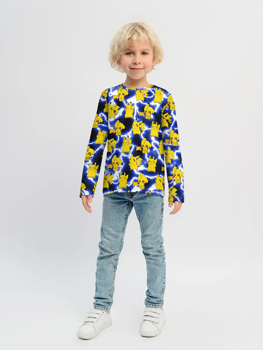Детский лонгслив / Пикачу Electric Shock