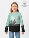 Детский лонгслив / Лес. Мозаичный узор