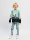 Детский лонгслив / Лес. Мозаичный узор