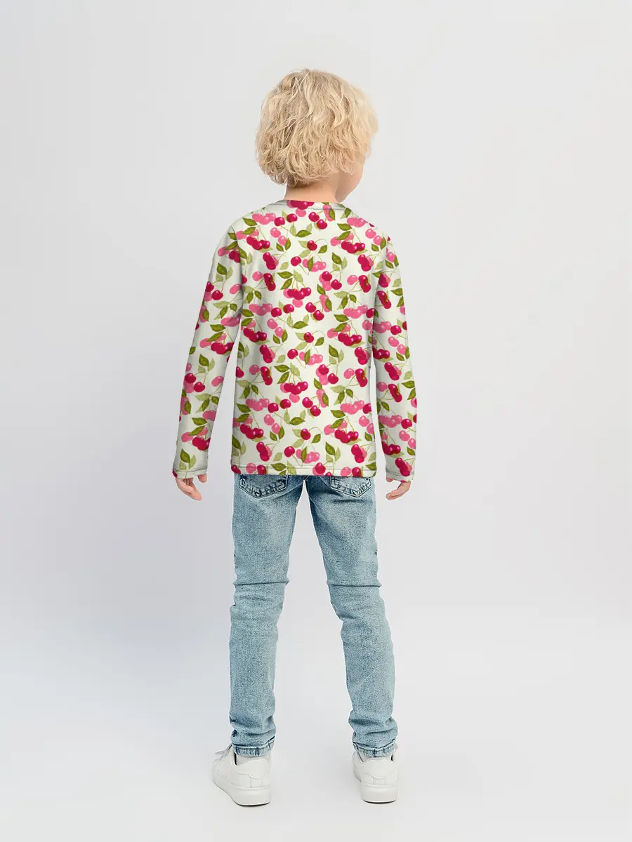 Детский лонгслив / Спелая вишня