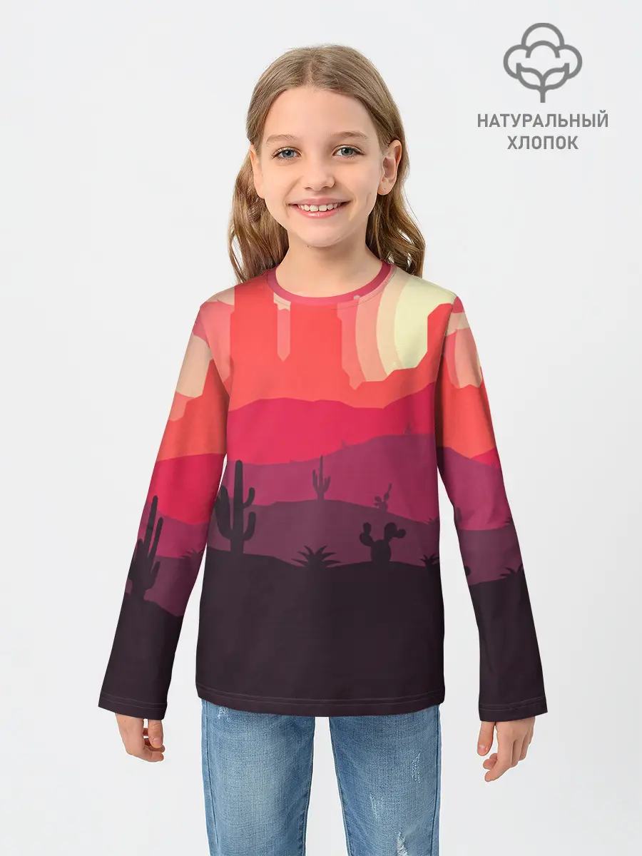 Детский лонгслив / Пустыня
