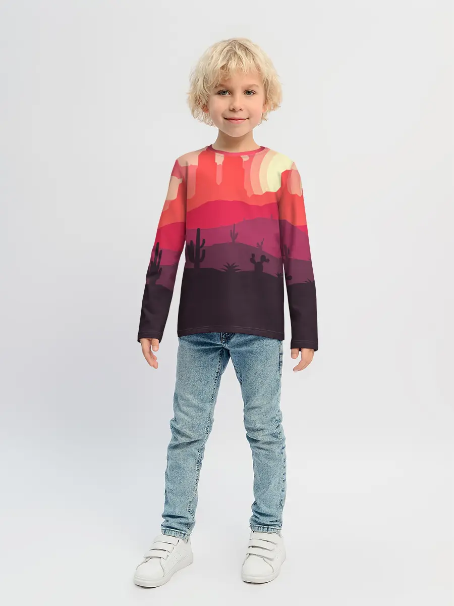 Детский лонгслив / Пустыня