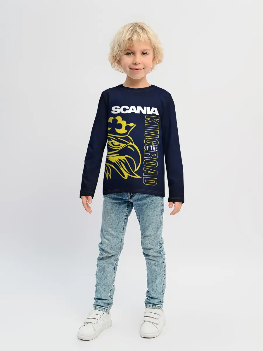 Детский лонгслив / Scania king of the road