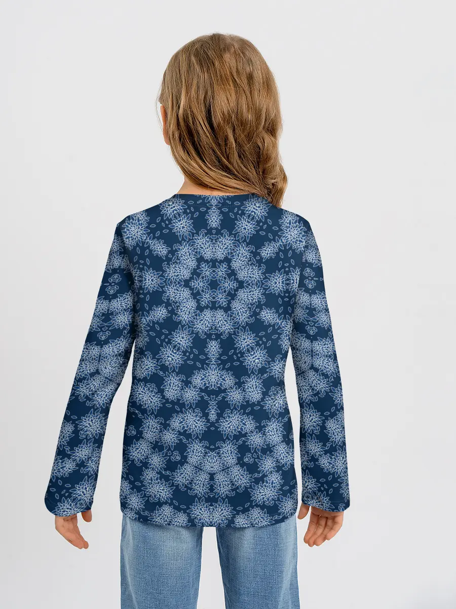 Детский лонгслив / Модный абстрактный узор