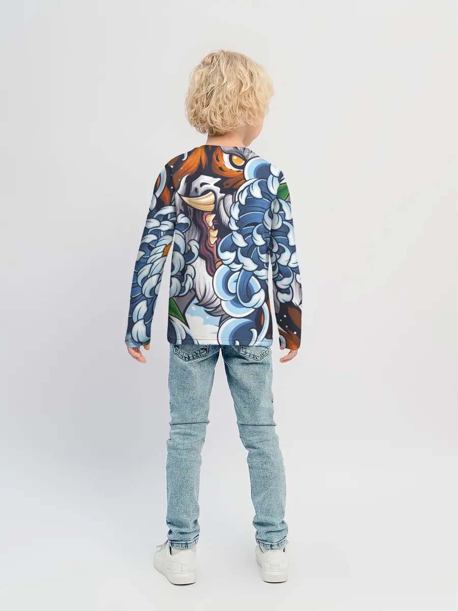 Детский лонгслив / Тигр