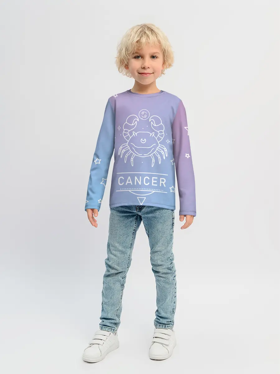 Детский лонгслив / Знак Рак