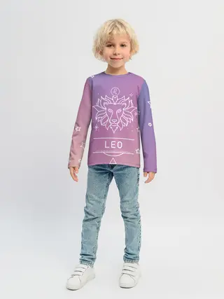 Детский лонгслив / Знак Лев