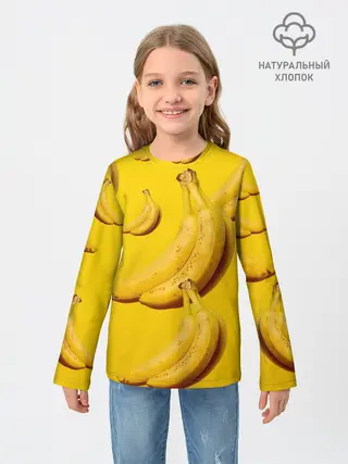 Детский лонгслив / Банановый рай