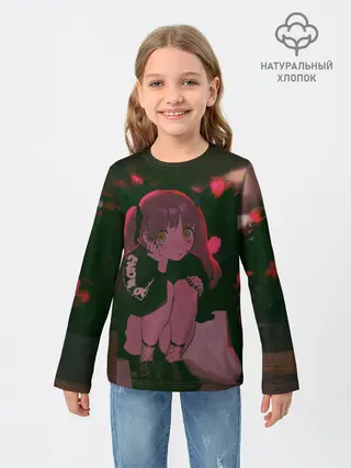 Детский лонгслив / Аниме девушка