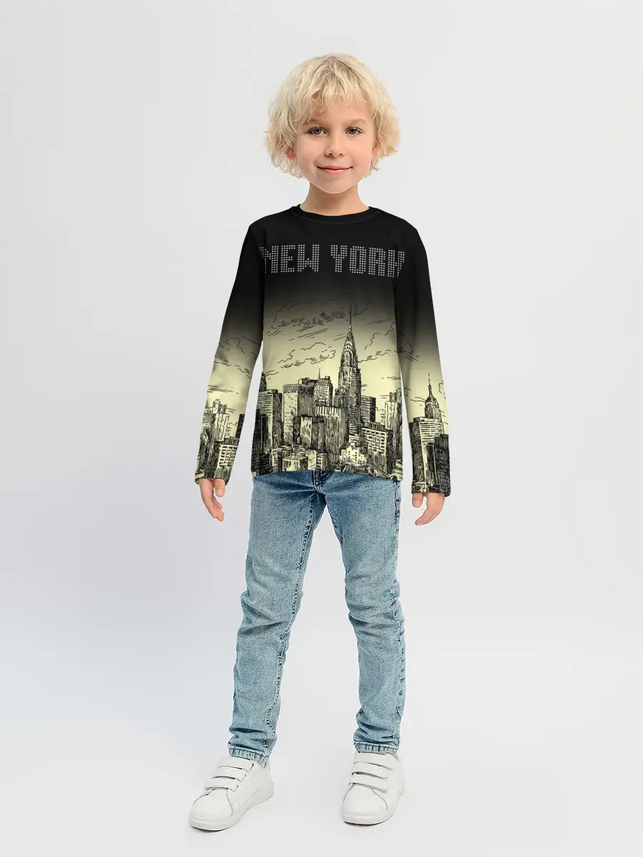 Детский лонгслив / Нью-Йорк
