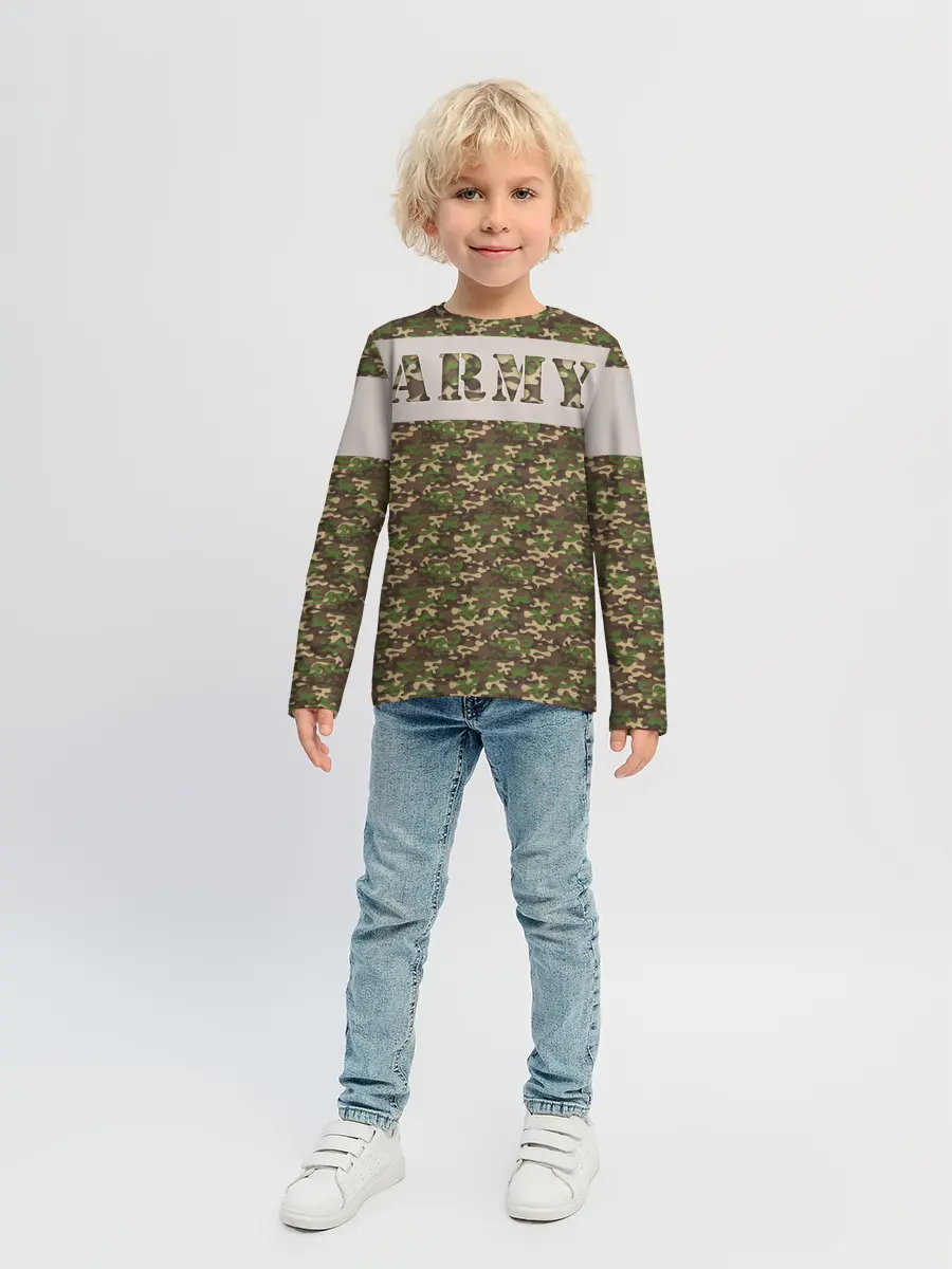 Детский лонгслив / Армия